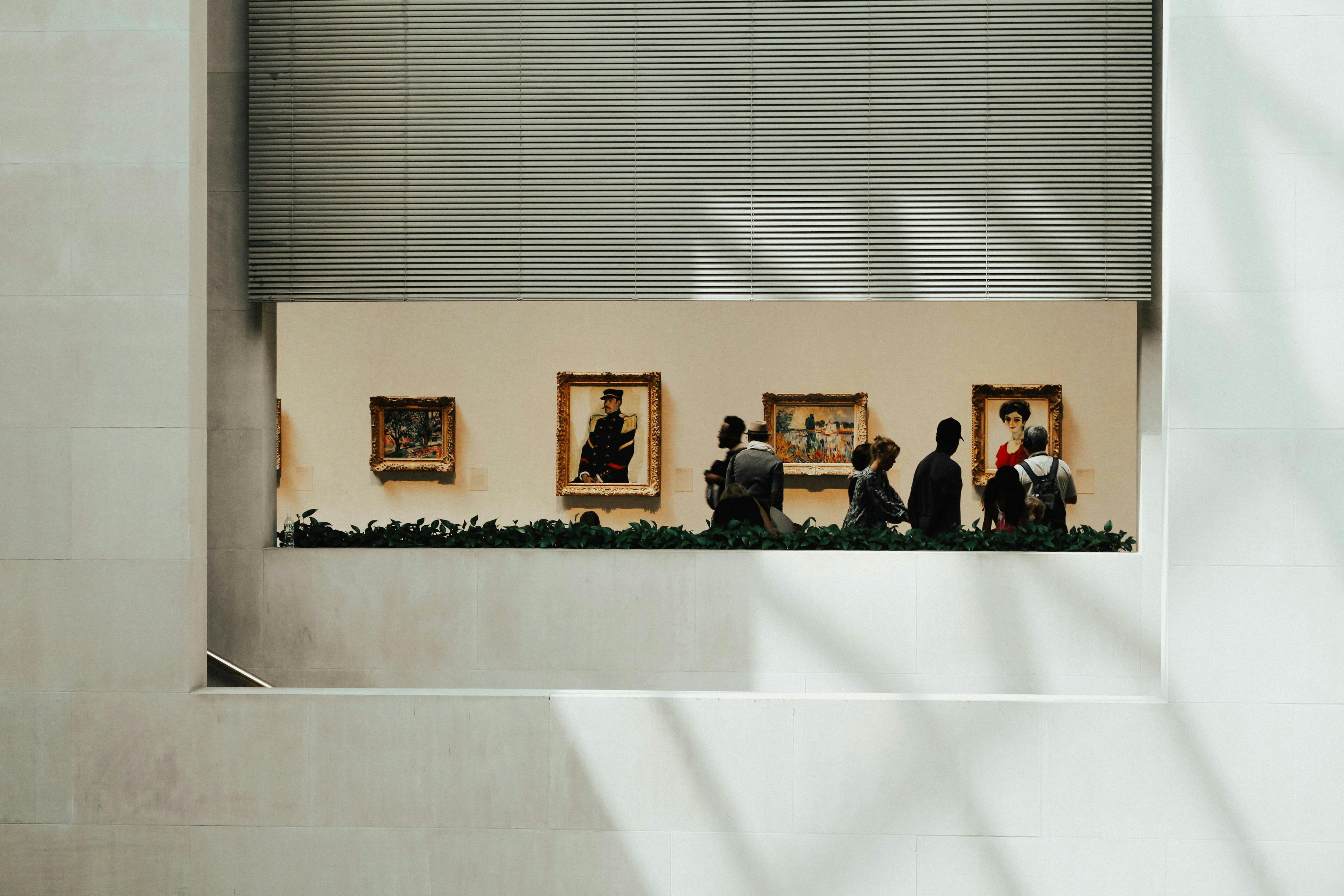 The interior of the Metropolitan Museum of Art, New York.